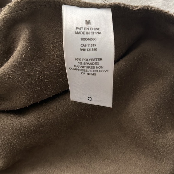 Dynamite faux suede paper bag skirt with tie belt - Picture 3 of 4